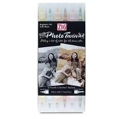 Photo Twin Dual-Point Pen Set: Beginner-SoFt. Hues