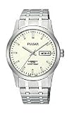 Pulsar Mens Expansion Silver Tone Stainless Steel Watch PXN129