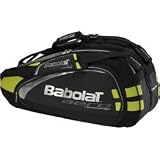 Babolat Aero Six Racket Holder (COLOR: Black/Silver/Yellow)