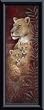 Art Poster Metal Framed Print - Serengeti Twins - Artist: Ruane Manning- Poster Size: 10 X 4
