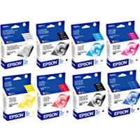 GENUINE EPSON R800 R1800 Full Ink Set of 8