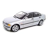 BMW 328i 3 SERIES 328 SILVER 1:18 DIECAST MODEL