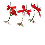 CHRISTMAS ORNAMENT WINE GLASS