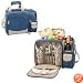 Picnic Time Malibu Equinox Shoulder Pack w/ Deluxe Picnic Service For 2 (Equinox)