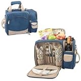 Picnic Shoulder Pack Tote Malibu Set For 2 in Equinox by Picnic Time