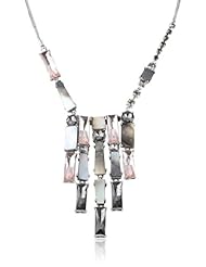 Kenneth Cole New York "Shell Brilliance" Geometric Shell and Crystal Fringe Necklace, 20"