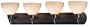 Kenroy Home 90054CBZ Odyssey Four-Light Vanity, Copper Bronze with White Opal Globes