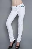 Luxirie by LRG The Girl Scout Patch Skinny Jean in White Denim - Denim for Women