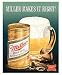 Miller Makes it Right Vintage Bar Metal Antique Nostalgic Collectible Tin Sign