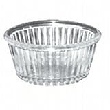 2 Oz. Clear, Fluted SAN Ramekins: Dozen, 12 per bag, 12/BAG