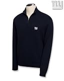 New York Giants Navy Legend Supima Cotton Half Zip Sweater