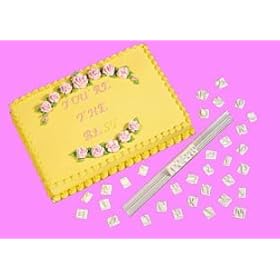 Wilton Italic Message Pattern Press Set