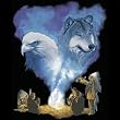 Eagle/Wolf Spirits Adult T-Shirt