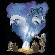 Eagle/Wolf Spirits Adult Long Sleeve T-Shirt