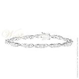 STUDIO 925: *HUGS & KISSES DIAMOND CZ BRACELET*