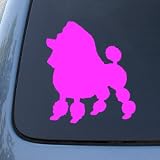 TOY POODLE - Dog - Vinyl Car Decal Sticker #1565 | Vinyl Color: Pink