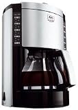 Kaffeeautomat Melitta Look de Luxe M 652-0204, Schwarz-Silber
