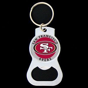 San Francisco 49ers Bottle Opener Key Ring - NFL Football Fan Shop Sports Team Merchandise