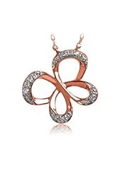 Jessica Simpson 10K Gold Diamond Accent Butterfly Necklace