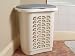 Kitchen & Housewares : Curver 155334 Laundry Hamper White/Silver 62l