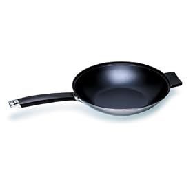 Ken Hom Tao 32cm non stick stainless steel Stir Fry Pan