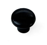 Laurey 34 1-1/4-Inch Diameter Plastic Knob, Black