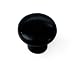 Laurey 1-1/4-Inch Diameter Plastic Knob, Black #34615