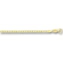 10k Yellow Gold Mariner Chain Ankle Bracelet - 10 Inch