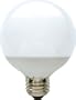 GE 76464 Energy Smart LED Globe Light Bulb, White, 2.8-Watt