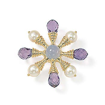14ky Pnwhiteeel Chal Amethyst&Pearl