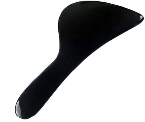 Gua Sha Scraping Massage Tool + Ultra Smooth Edge + 100% Hand Made Buffalo Horn Guasha Board - Highest Quality + GREAT Tools for Graston SPA Acupuncture Therapy Trigger Point Treatment on Face