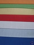 Jersey Spannbetttuch Babybett 60x120 - 70x140 in vielen Farben lieferbar, Farbe:gelb