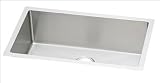 Elkay Avado Collection EFRU2816 31 Undermount Single Bowl Stainless Steel Sink with 16-Gauge, 3-1/2 Drain, Coved Corners and Sound Guard Undercoating: 8 in. Bowl Depth