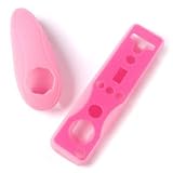 Pink Silicone Case Tough Rubber Skin for the Nintendo Wii Remote & Nunchuk. Part of the XYLO ACCESSORIES RANGE.