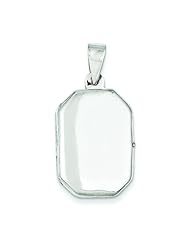 Sterling Silver Rectangle Locket Jewelry 32mm