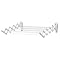 Polder Wall-Mount Accordion Dryer - White