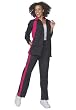Petite Sporty striped knit suit
