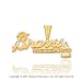 14k Yellow Gold Atlanta Braves Carved Logo Pendant