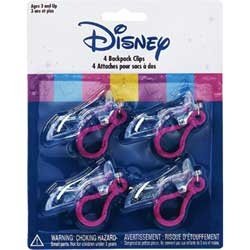 Disney Glass Slipper Backpack Clips