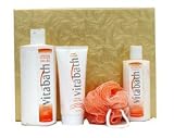 Vitabath Fresh Citrus Twist 4 Piece Set Contains: 21.0 oz Moisturizing Bath & Shower Gelee, 10.0 oz Moisturizing Body Lotion, 6.0 oz Intensive Body Creme, Foam-enhancing Puff