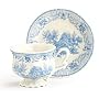 Blue Toile Porcelain Teacup And Saucer Set For Tea Parties Kitchen Decor Home Decor