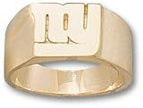 New York Giants Solid 14K Gold ''ny'' 3/8'' Ring Size 7 1/4''