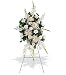 White Promises Funeral Flower Spray