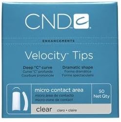 Creative Nail Tips Velocity False Nails, Clear No.6