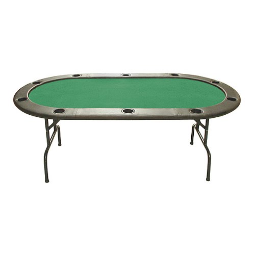 Texas Hold Em Green Felt Poker Table - 83x44"
