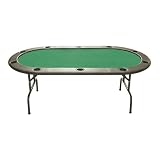 Texas Hold `Em Green Felt Poker Table - 83x44