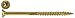 Screw Products, Inc. YTX-14600-5 Size #14 X 6-Inch Gold Star Extra Long Drive Screw