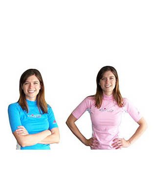 Rash Guard for Diving, Surfing, Snorkeling, Water Sports Womens Short Sleeve