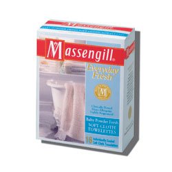 MASSENGILL TOWELETTE BABY POWD Size: 16
