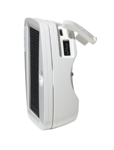 Solio Bolt Battery Pack + Solar Charger (Pearl White)